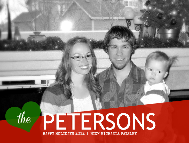 heart the petersons card