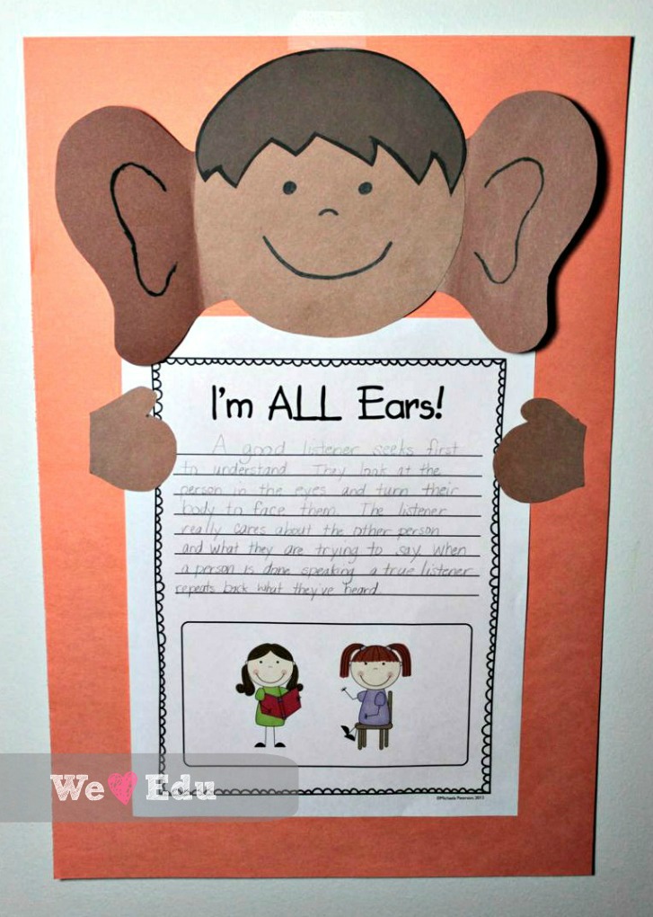 An Understanding Listener Craftivity