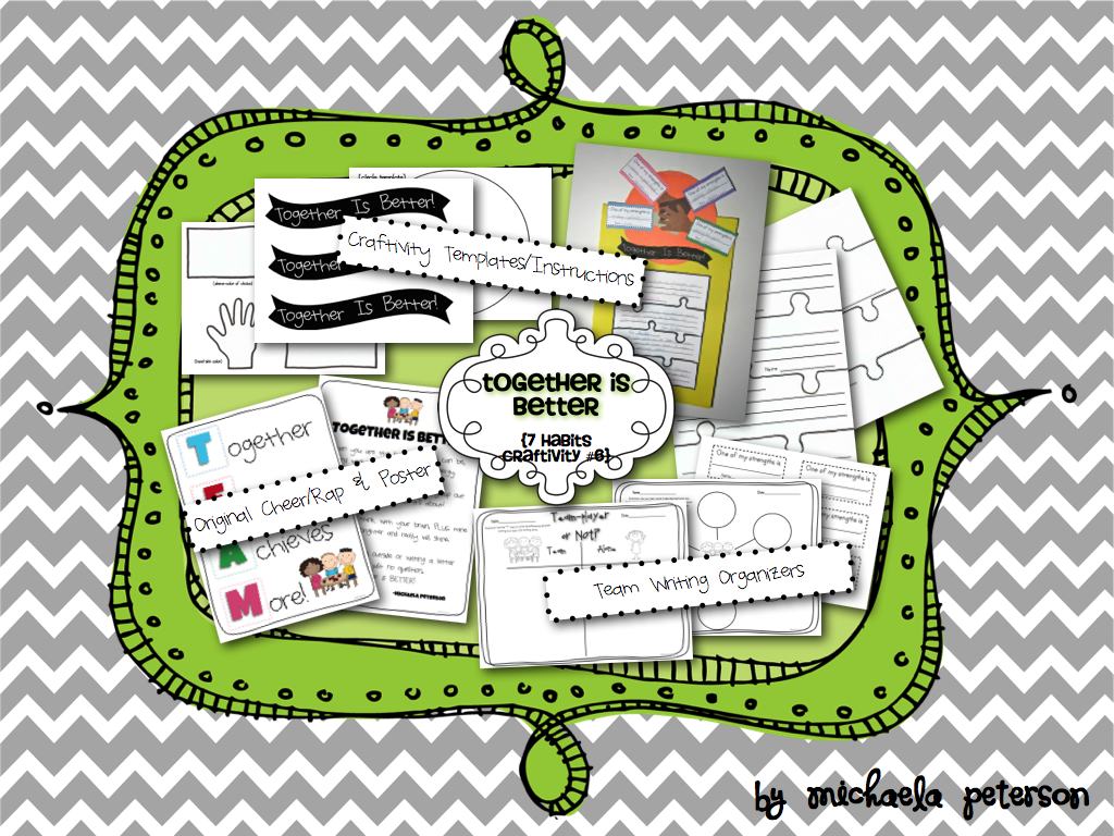 together is better 7 Habits Craftivity