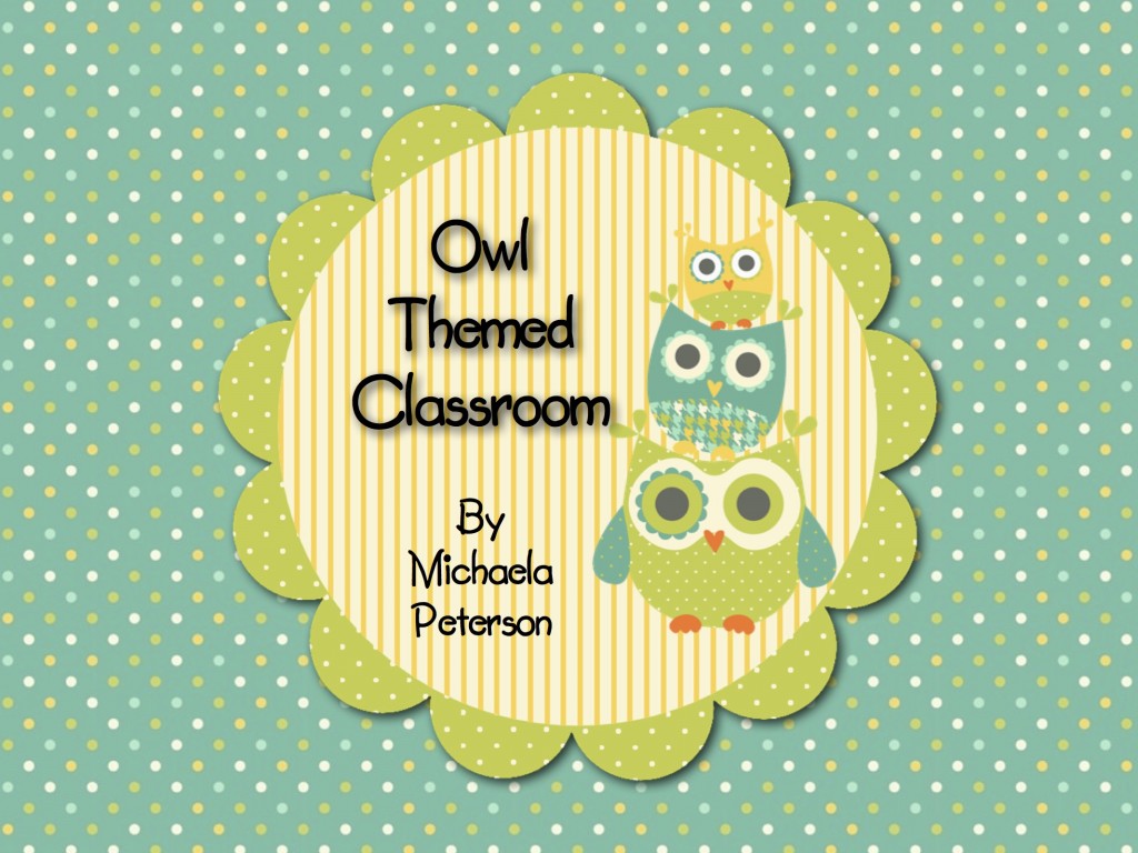 Owl Theme Classroom preview