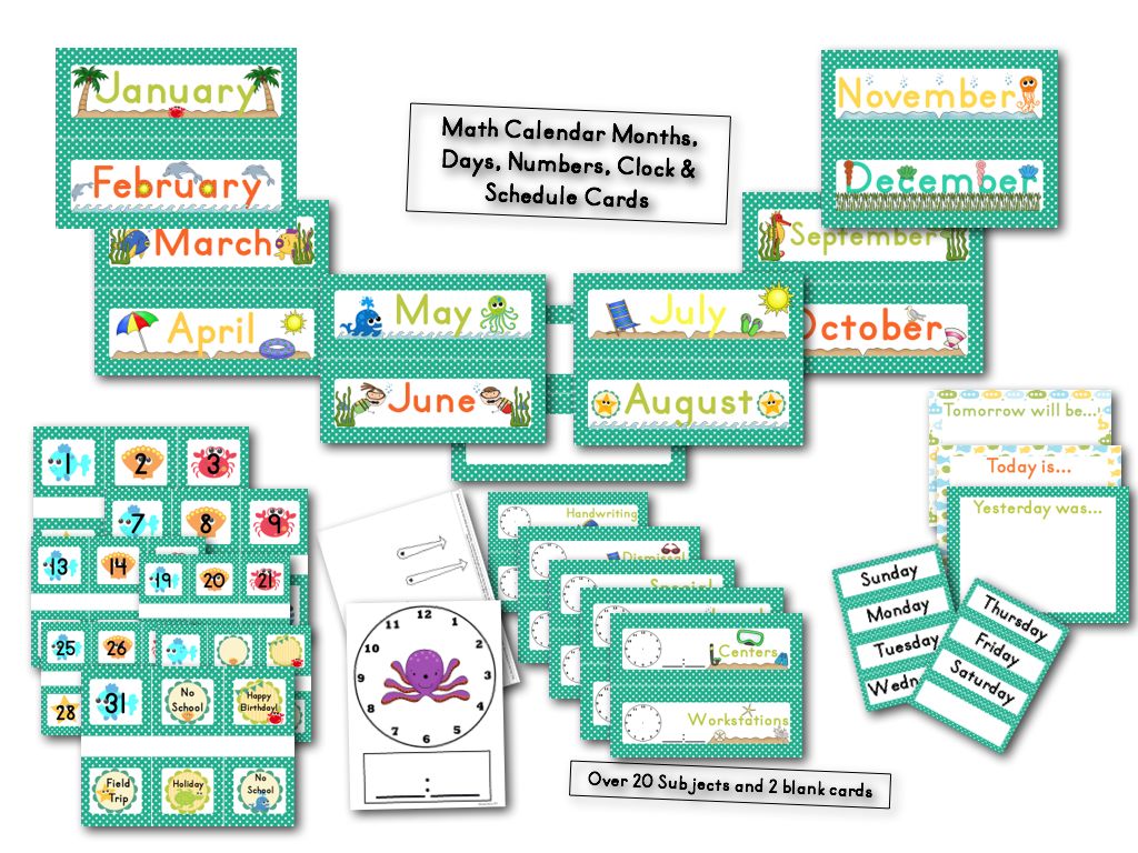 Ocean_Beach Theme Calendar