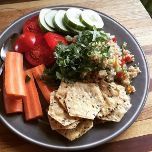 I love quick, easy, healthy meals like this quinoa spread. Here's the recipe!